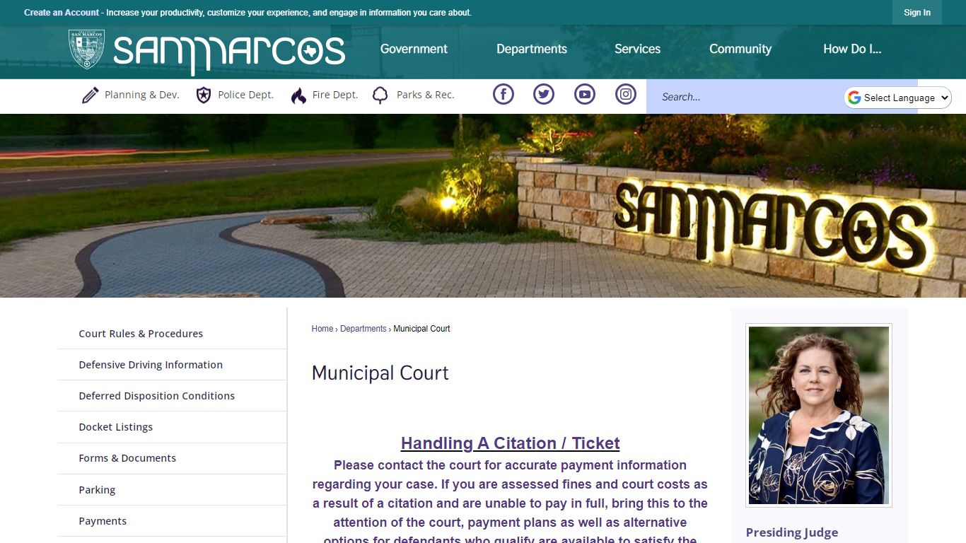 Municipal Court | City of San Marcos, TX